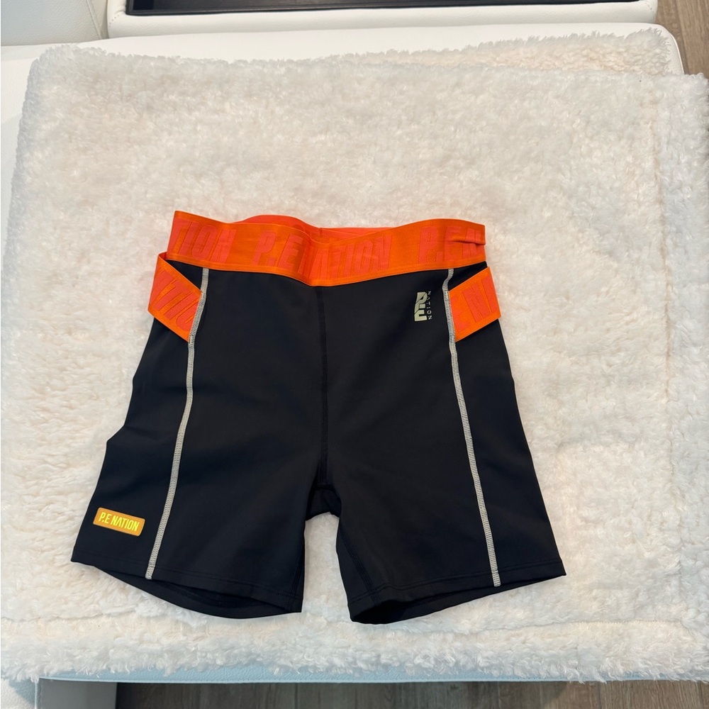 SOLD P.E Nation Fairway Pilates Short- Black
